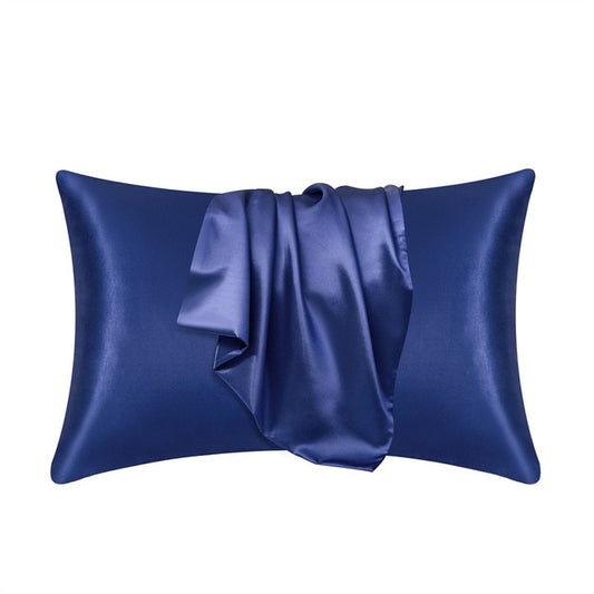 100% Pure 6A Mulberry Silk Pillowcase -Blue